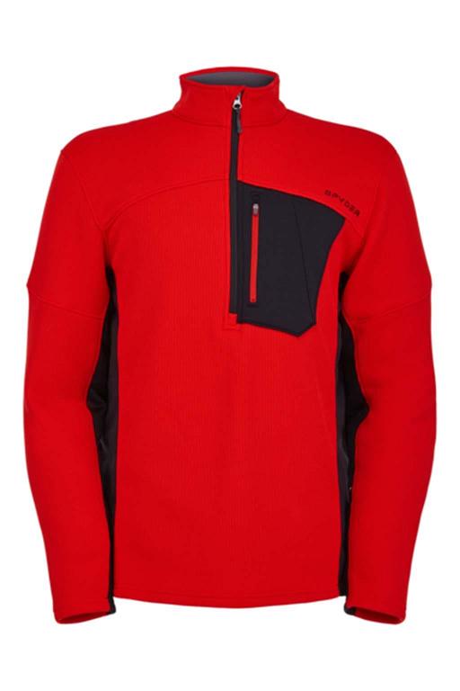 Chaqueta polar Spyder Bandit Half Zip Rojos Para Hombre Mexico MX10528